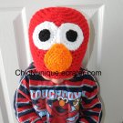 Sesame Street Elmo The Red Monster Adorable Custom Crochet Hat *Any Size Available*