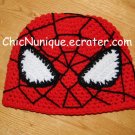 •◘• Spiderman!!  Custom Crochet Hat *Any Size Available* •◘•