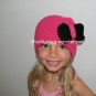 Adorable Custom Handmade Pink Chic Crochet Bow Hat *Any Size Available*