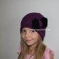 Adorable Custom Handmade Purple Chic Crochet Bow Hat *Any Size Available*