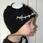 Nightmare Before Christmas, *BLACK* Jack Skellington Crochet Hat *Any Size Available*