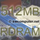 512MB PC700 RDRAM 2 256MB Rambus RIMM M256-39 . . . . (FREE S/H, 30-Day no-DOA) [SWCC]
