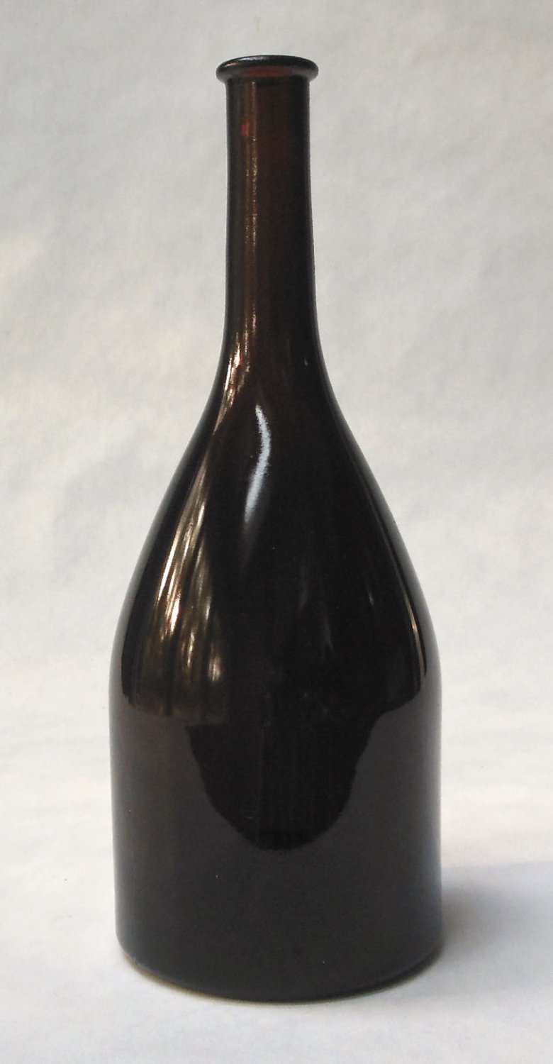 Vintage Owens Illinois Brown Glass Liquor Bottle