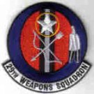 29TH WEAPONS SQUADRON USAF PATCH Little Rock AFB, Arkansas GUNS BOMBS MISSILES ROCKETS