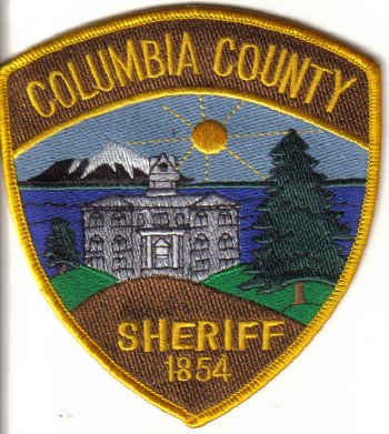 COLUMBIA COUNTY SHERIFF 1854 OREGON POLICE PATCH COPS CSI LAW OFFICER