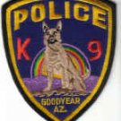 GOODYEAR AZ K9 POLICE UNIFORM PATCH ARIZONA COPS DOGS LAW OFFICER DRUGS CRIME