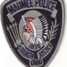 MAUMEE POLICE UNIFORM PATCH OHIO STRENGTH JUSTICE COPS CSI LAW MAN INDIAN