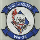 VFA-34 BLUE BLASTERS U.S.NAVY PATCH NAS OCEANA USA FA/18 AIRCRAFT PILOT SOLDIER