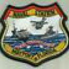 NAVAL STATION MAYPORT FLORIDA U.S.NAVY PATCH AIRCRAFTCARRIER FIGHTERJET HELO FLY