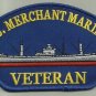 U.S. MERCHANT MARINE VETERAN PATCH OCEAN CARGO BOAT SAILOR SEA VESSEL CAPTAIN