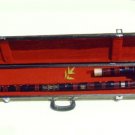 JY-412-Big Bass Bent Black Bamboo Flute W/T Single Copper Joint