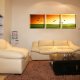 3 Panel Square Canvas Giclee Prints for Sitting-Room