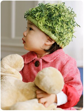 Zooni handmade hat KATE's MOSS Green - Large