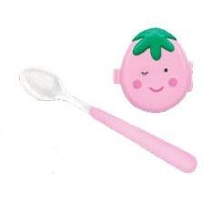 iPlay PINK Berry Feeding Spoon and Travel Cover