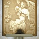 Kitten and Bows Flat Lithophane Nightlight