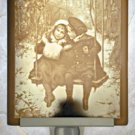 Winter Friends Flat Lithophane Nightlight