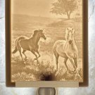Morning Run Horses Flat Lithophane Nightlight