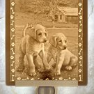 Puppies Flat Lithophane Nightlight