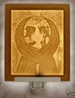 Sisters Flat Lithophane Nightlight