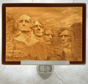 Mt. Rushmore Flat Lithophane Nightlight
