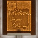 Believe  Flat Lithophane Nightlight