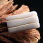 FOSSIL ALASKA MAMMOTH IVORY WAVY DESIGN RING SIZE 6.5  HAND CRAFTED FREE CLEAR RING BOX