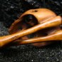 ALIEN SKULL & BONE CARVED KOA WOOD SKELETON MINIATURE  FREE GIFTS & USA SHIPPING